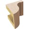 Ekena Millwork 4"W x 4"D x 4"H Wide Del Monte Rough Cedar Woodgrain TimberThane Corbel, Primed Tan CORUR04X04X04DELRCPR - alternate 4